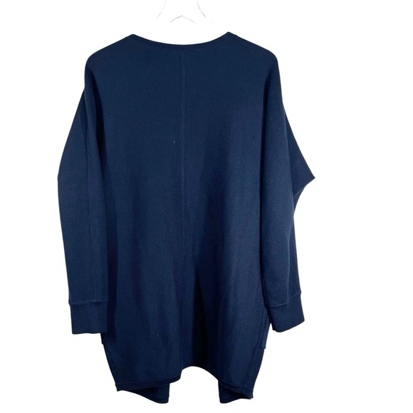 ATHLETA Chill Chaser Sweater Jacket Navy Heavy Knit with pockets Size Small - Picture 8 of 10